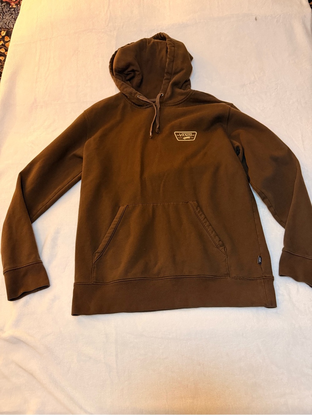 Vans Men's Brown Hooded Pullover Sweatshirt size: M